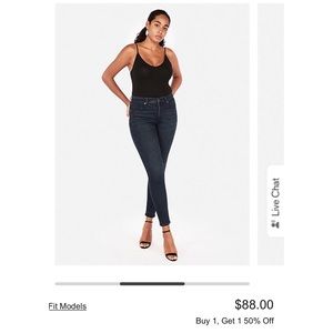 Express perfect curve high rise jean leggings